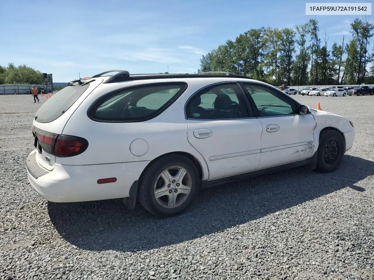 2002 Ford Taurus Sel VIN: 1FAFP59U72A191542 Lot: 64275705
