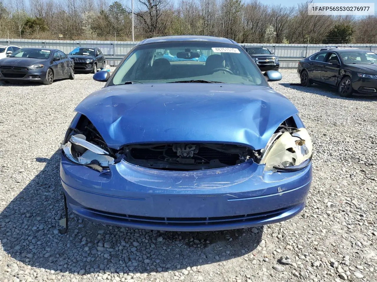 2003 Ford Taurus Sel VIN: 1FAFP56S53G276977 Lot: 48751515