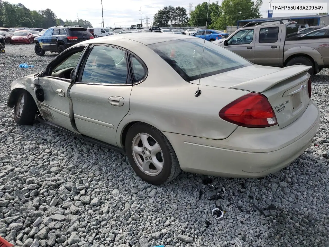 2003 Ford Taurus Ses VIN: 1FAFP55U43A209549 Lot: 56211315