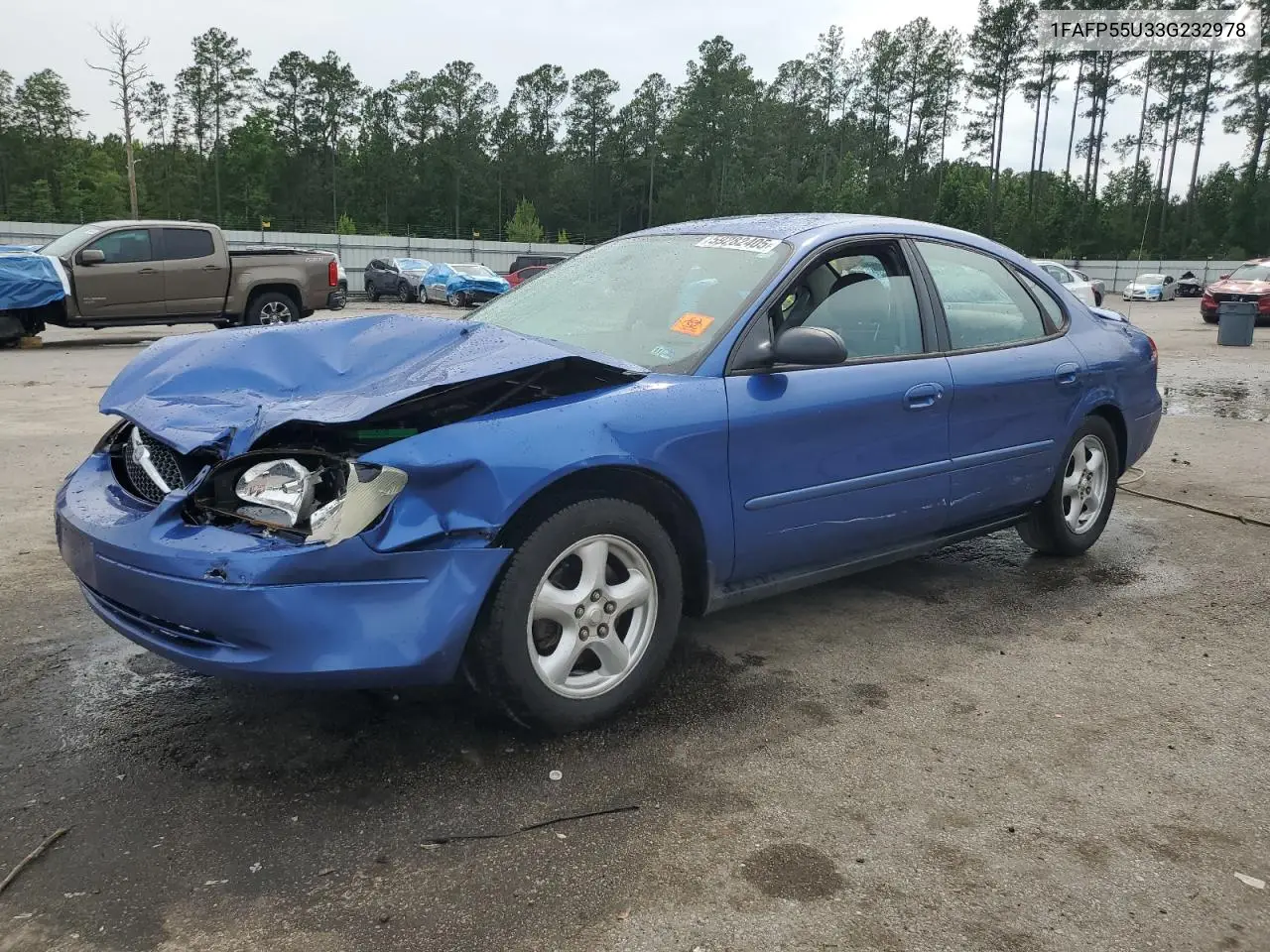 2003 Ford Taurus Ses VIN: 1FAFP55U33G232978 Lot: 59282405