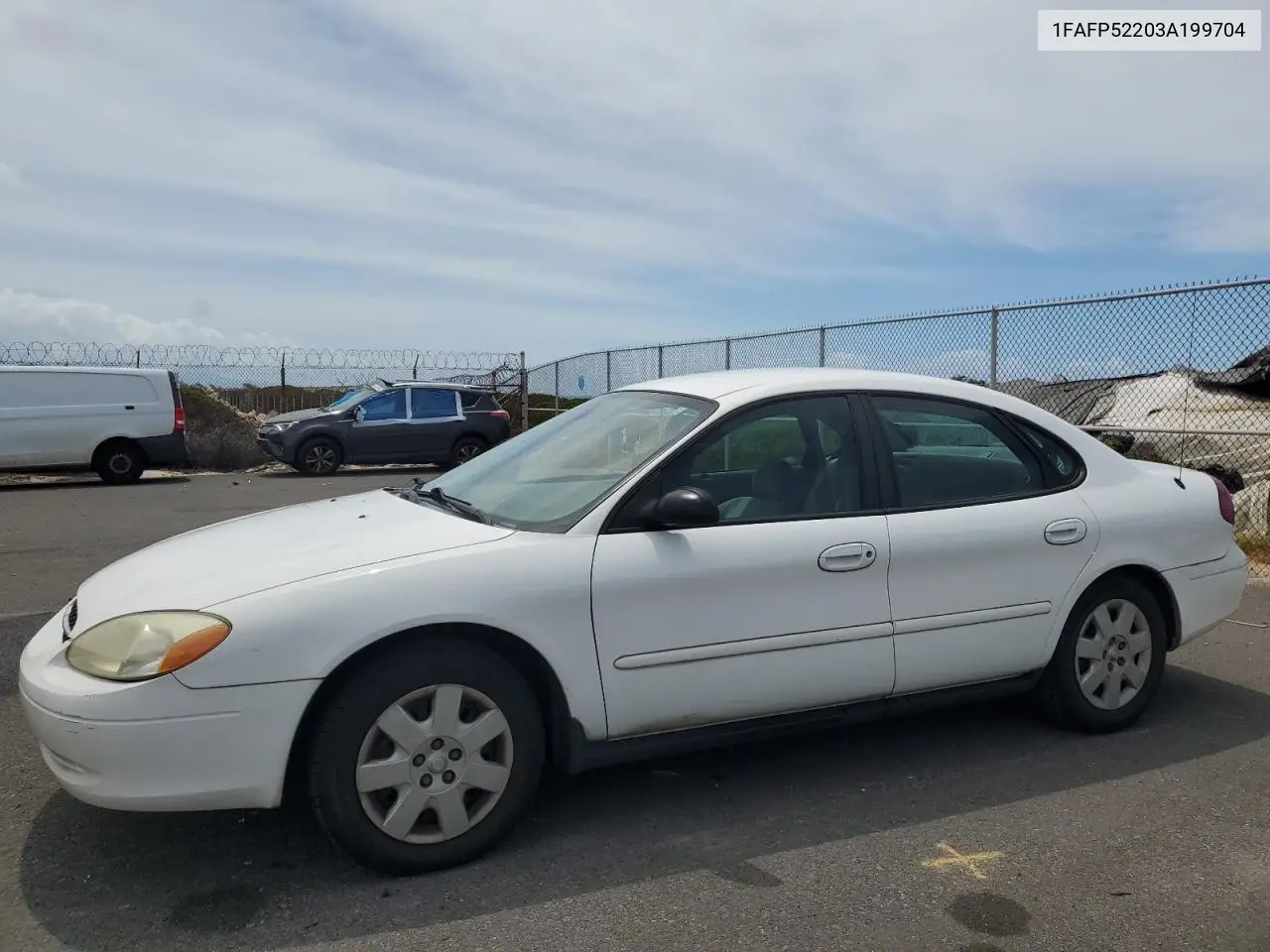 2003 Ford Taurus Lx VIN: 1FAFP52203A199704 Lot: 62687385