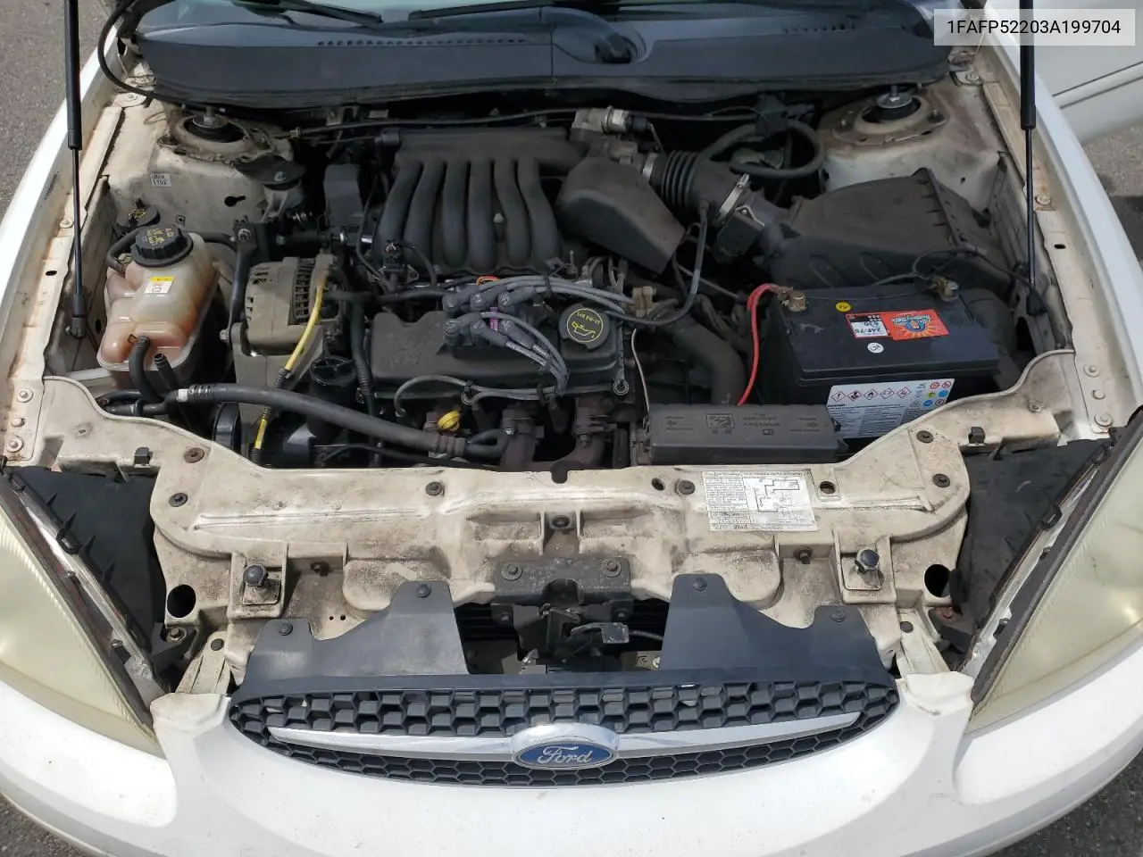 2003 Ford Taurus Lx VIN: 1FAFP52203A199704 Lot: 62687385