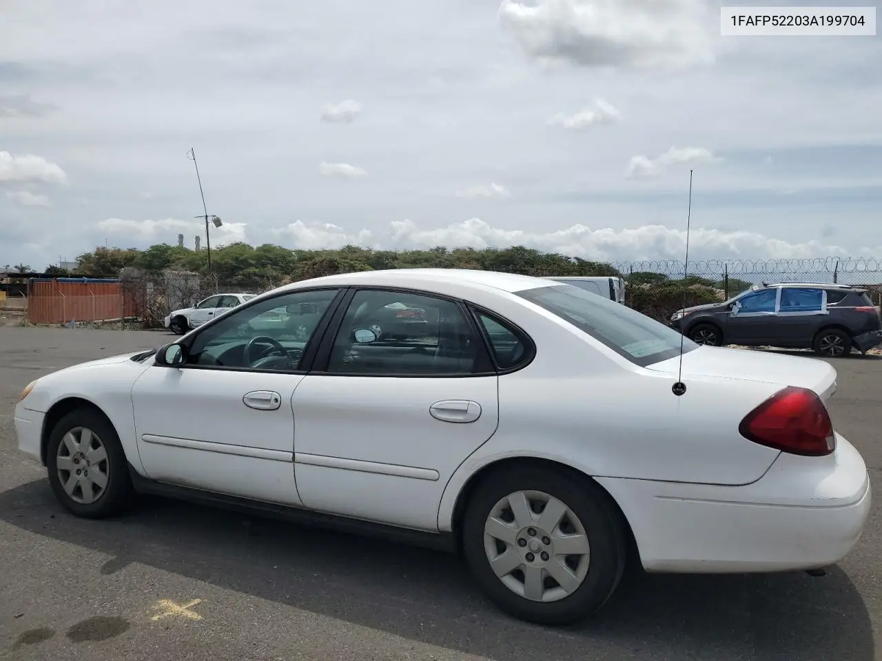 2003 Ford Taurus Lx VIN: 1FAFP52203A199704 Lot: 62687385