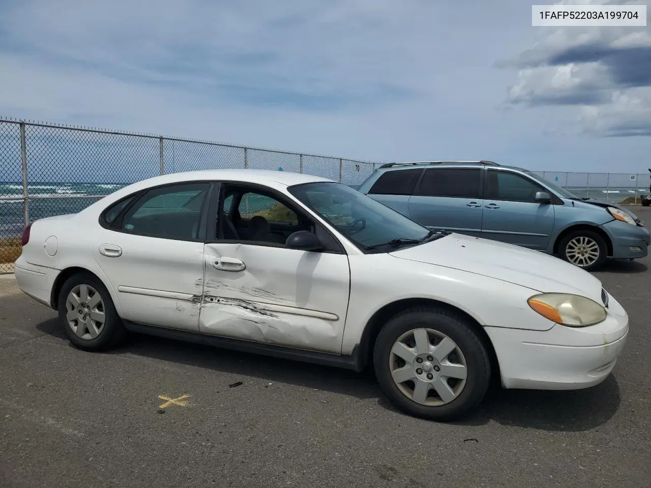 2003 Ford Taurus Lx VIN: 1FAFP52203A199704 Lot: 62687385