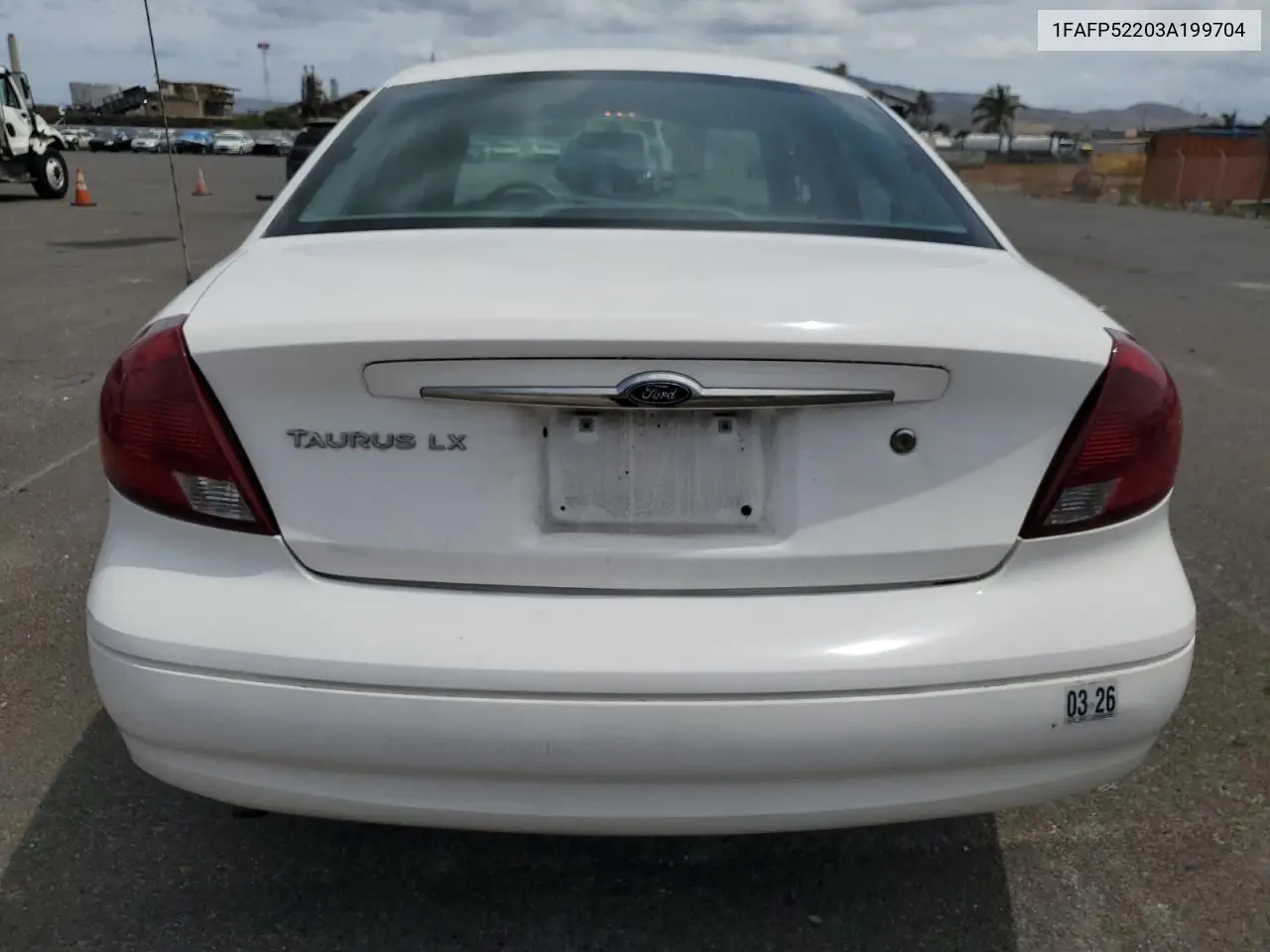 2003 Ford Taurus Lx VIN: 1FAFP52203A199704 Lot: 62687385