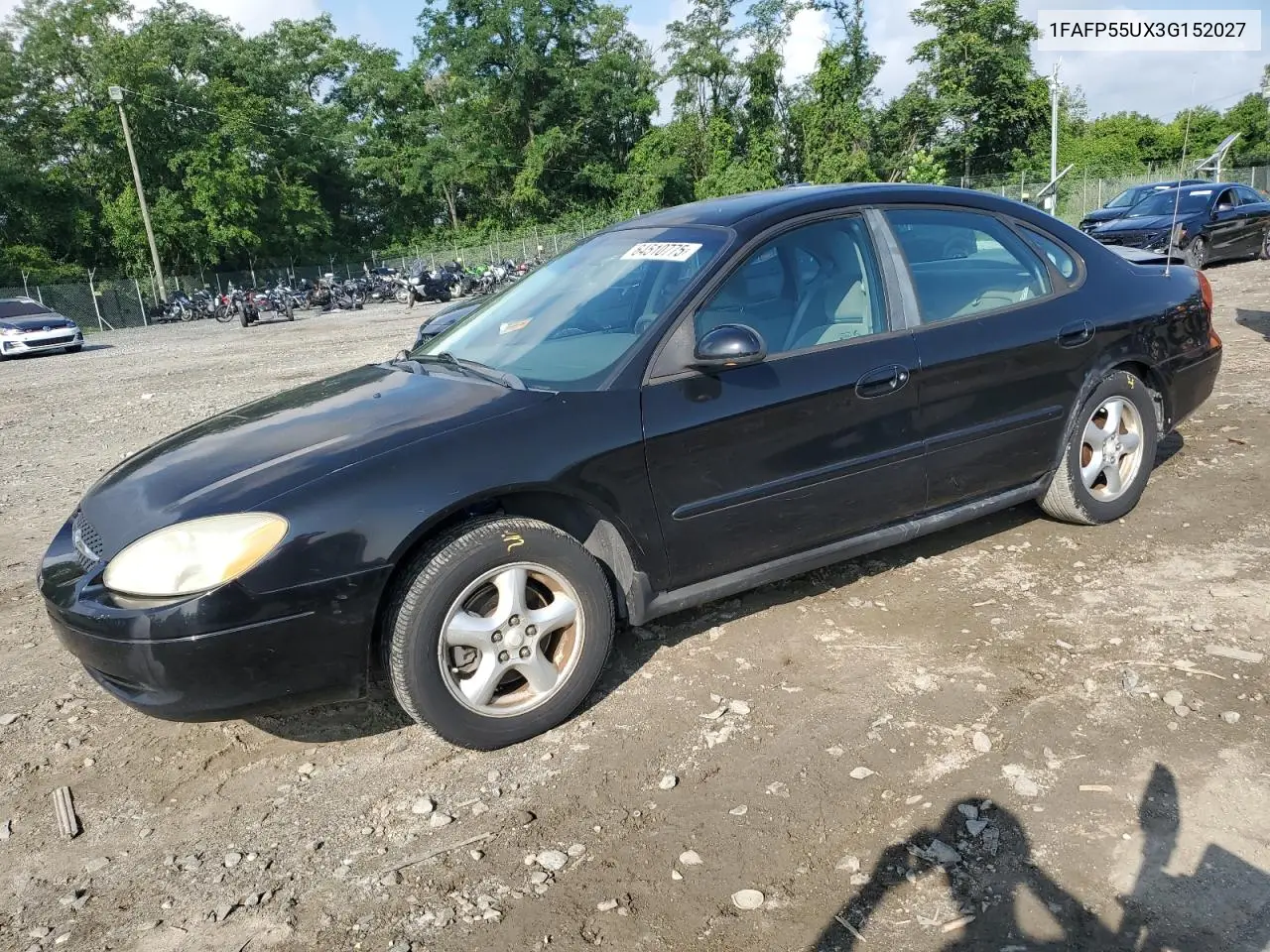 2003 Ford Taurus Ses VIN: 1FAFP55UX3G152027 Lot: 64510775