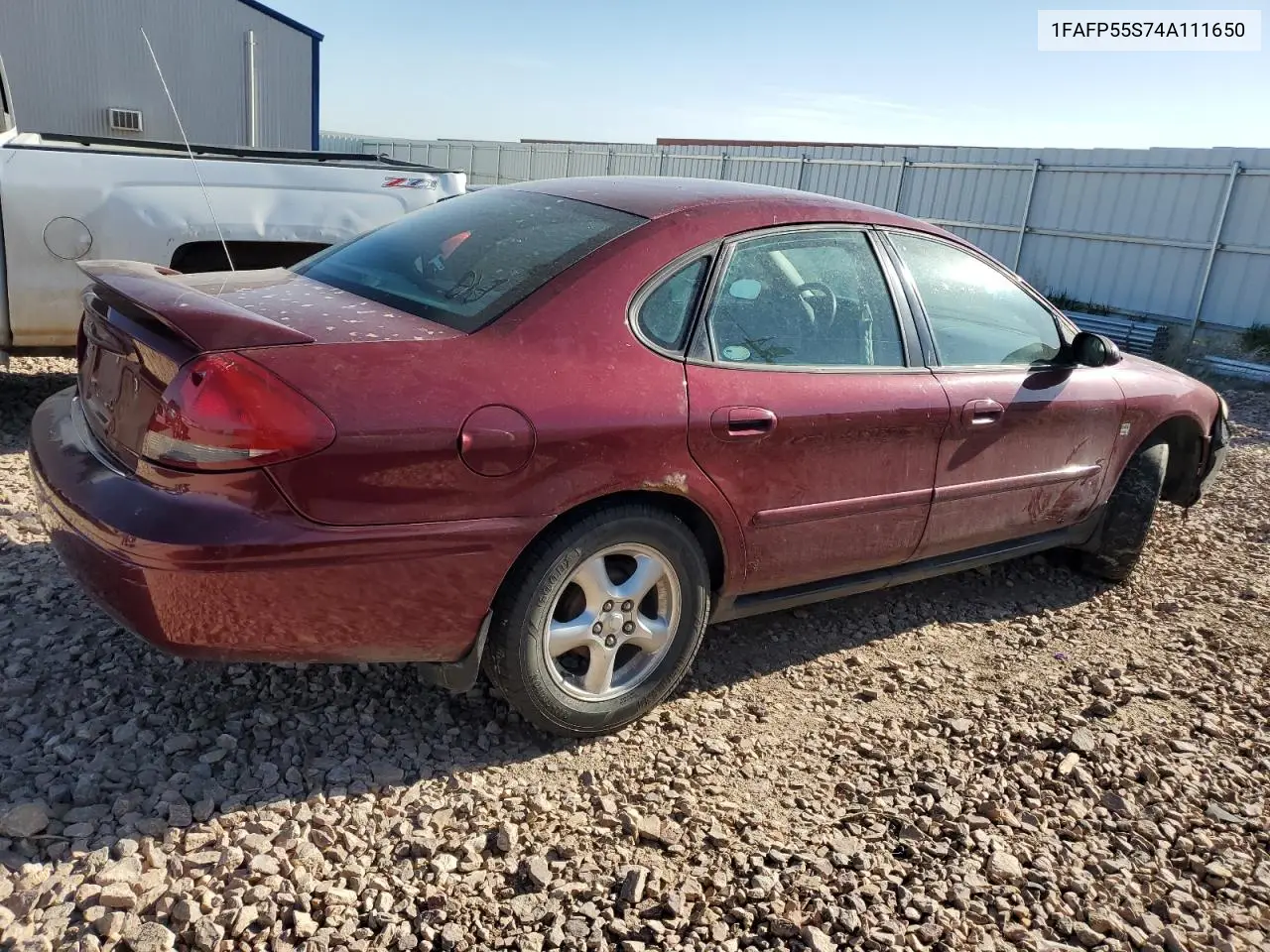 2004 Ford Taurus Ses VIN: 1FAFP55S74A111650 Lot: 56915785