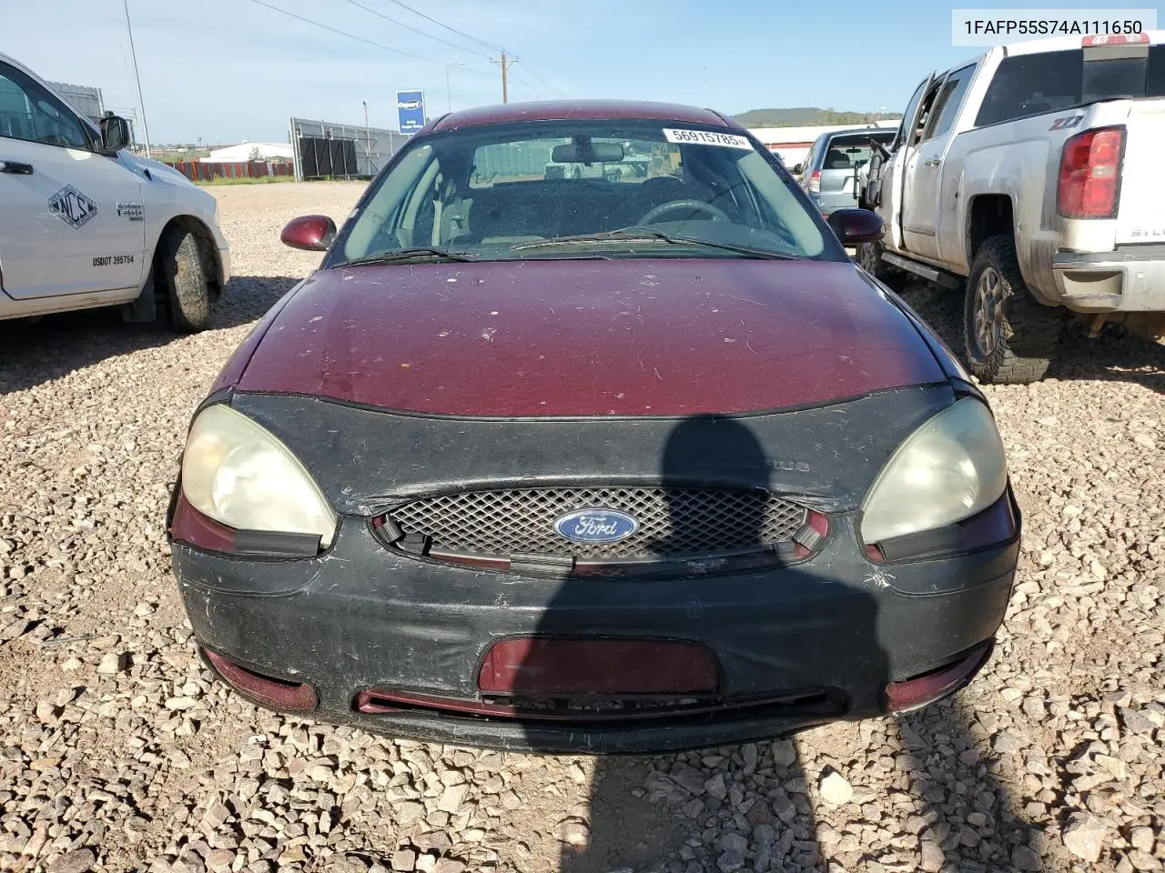 2004 Ford Taurus Ses VIN: 1FAFP55S74A111650 Lot: 56915785