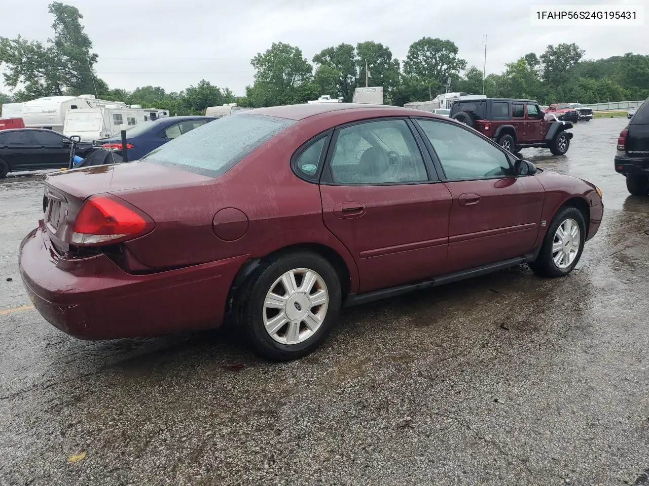 2004 Ford Taurus Sel VIN: 1FAHP56S24G195431 Lot: 58732935