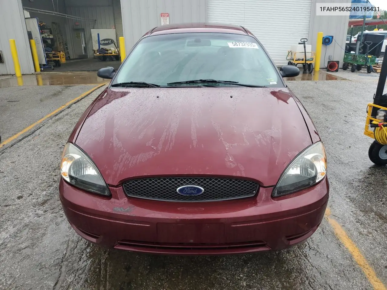 2004 Ford Taurus Sel VIN: 1FAHP56S24G195431 Lot: 58732935