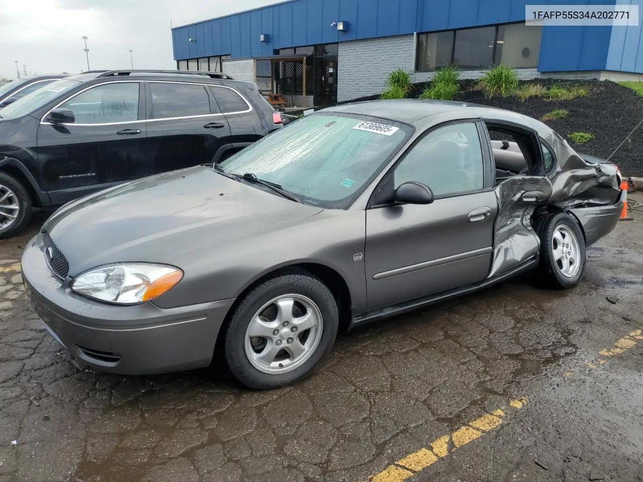 2004 Ford Taurus Ses VIN: 1FAFP55S34A202771 Lot: 61389605