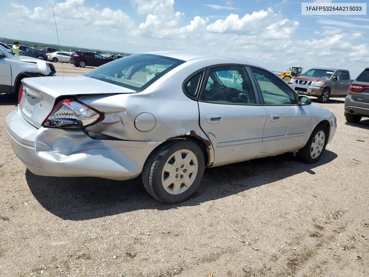 2004 Ford Taurus Se VIN: 1FAFP53264A215033 Lot: 62228875