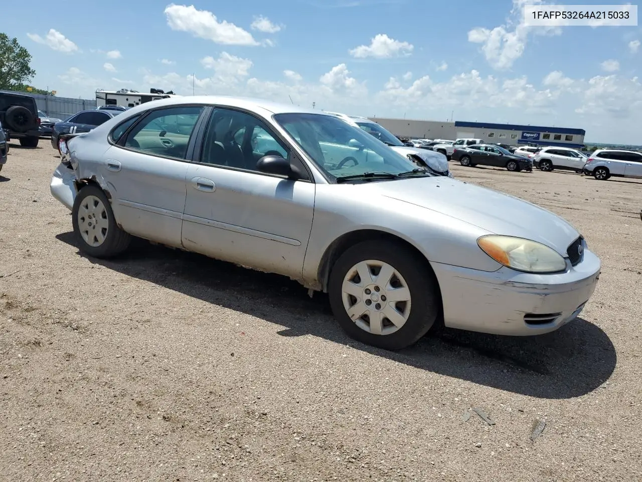 2004 Ford Taurus Se VIN: 1FAFP53264A215033 Lot: 62228875