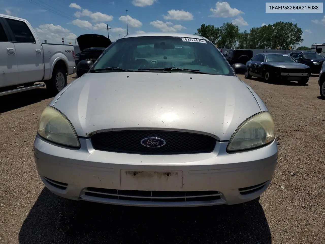 2004 Ford Taurus Se VIN: 1FAFP53264A215033 Lot: 62228875