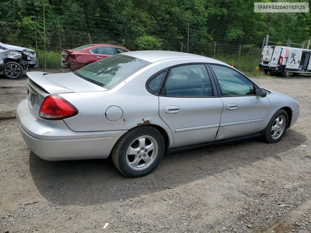 2004 Ford Taurus Se VIN: 1FAFP53204G153125 Lot: 63232325