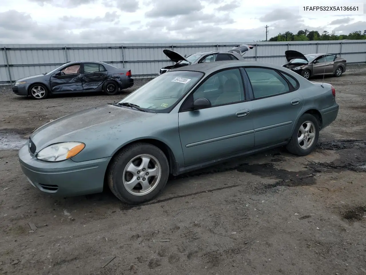 2005 Ford Taurus Se VIN: 1FAFP532X5A136661 Lot: 56472285