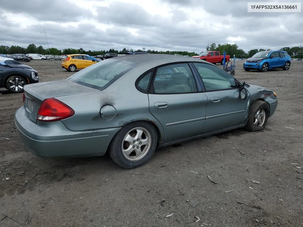2005 Ford Taurus Se VIN: 1FAFP532X5A136661 Lot: 56472285
