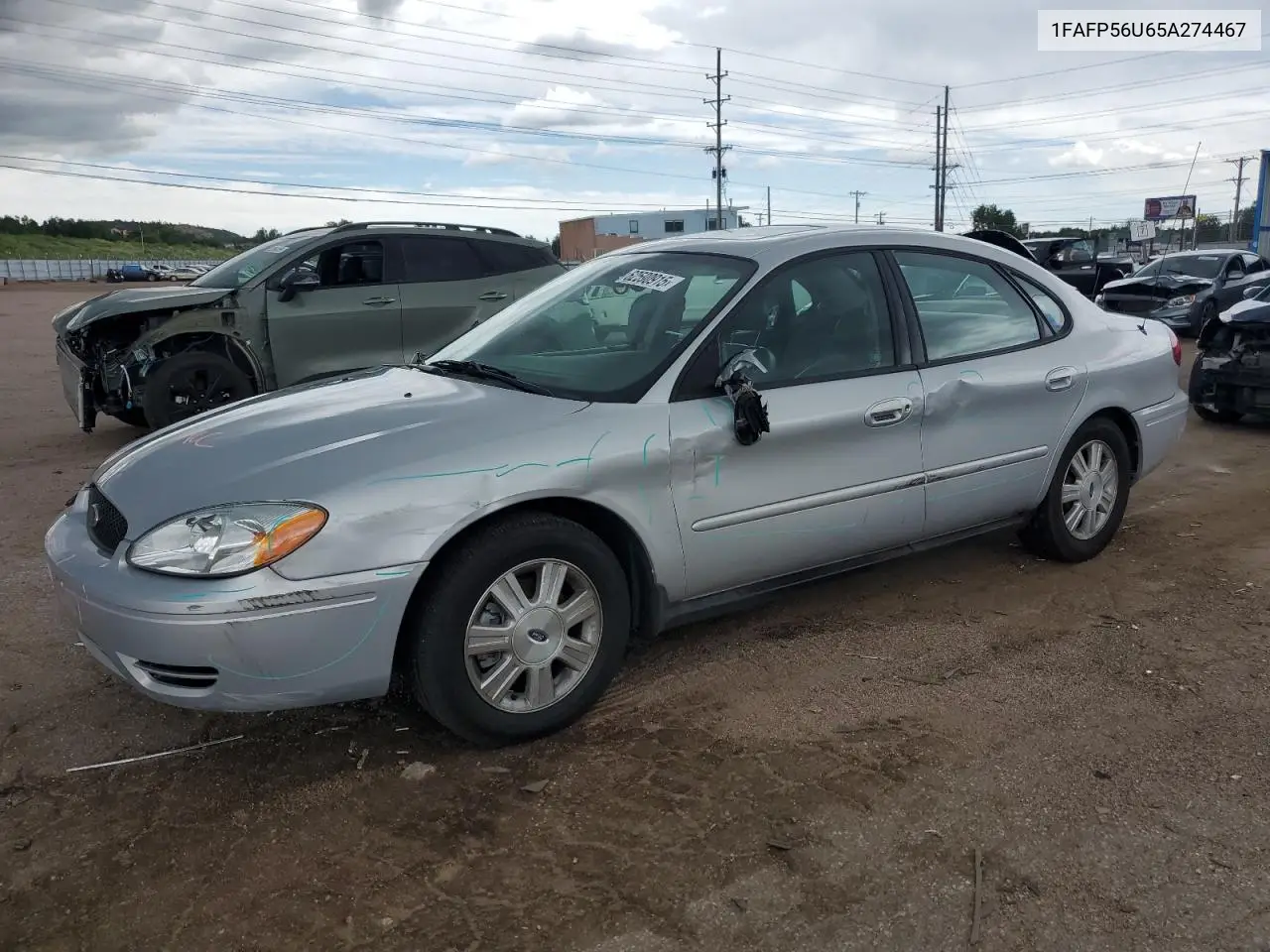 2005 Ford Taurus Sel VIN: 1FAFP56U65A274467 Lot: 62590915