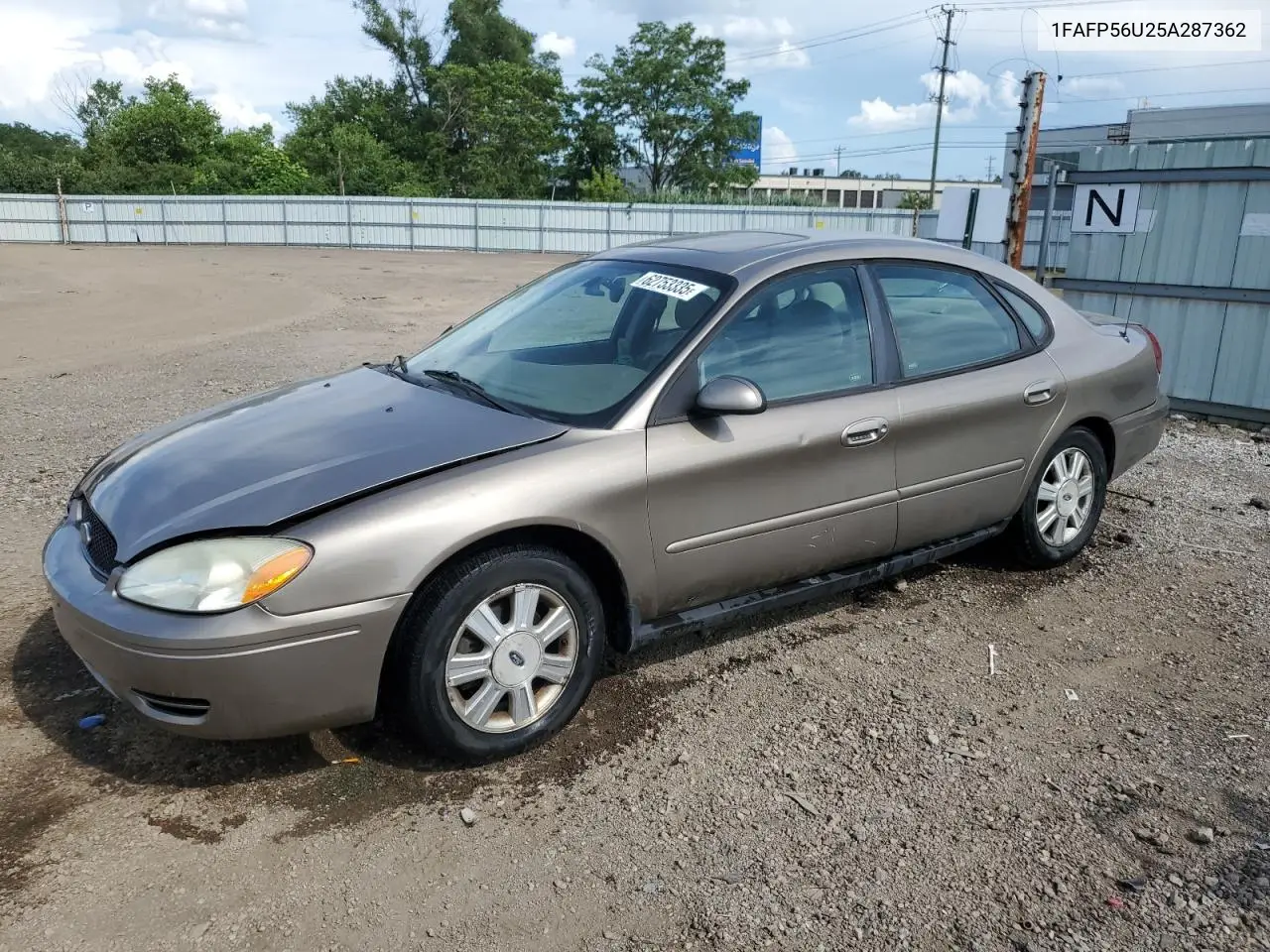 2005 Ford Taurus Sel VIN: 1FAFP56U25A287362 Lot: 62753335