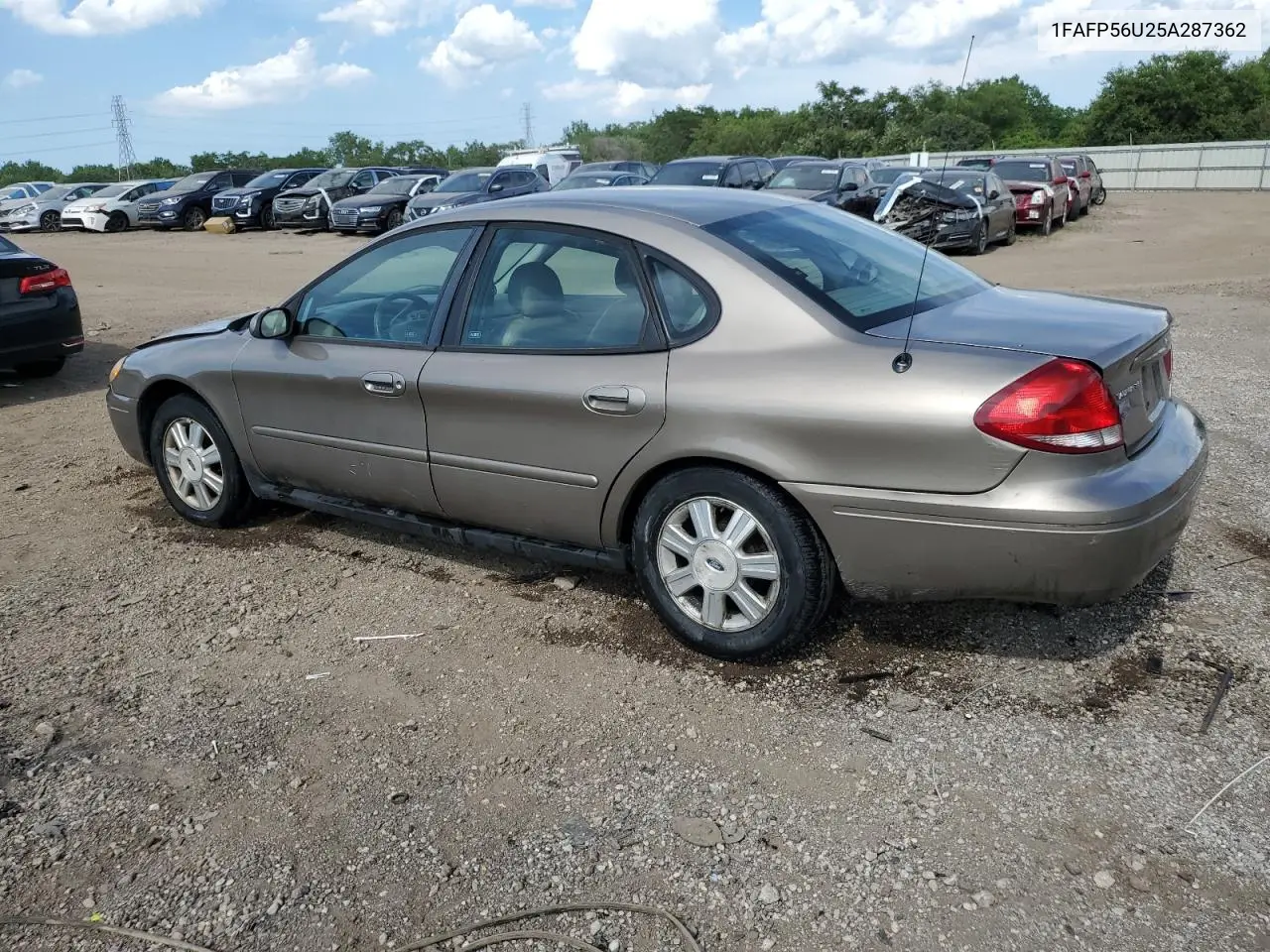 2005 Ford Taurus Sel VIN: 1FAFP56U25A287362 Lot: 62753335