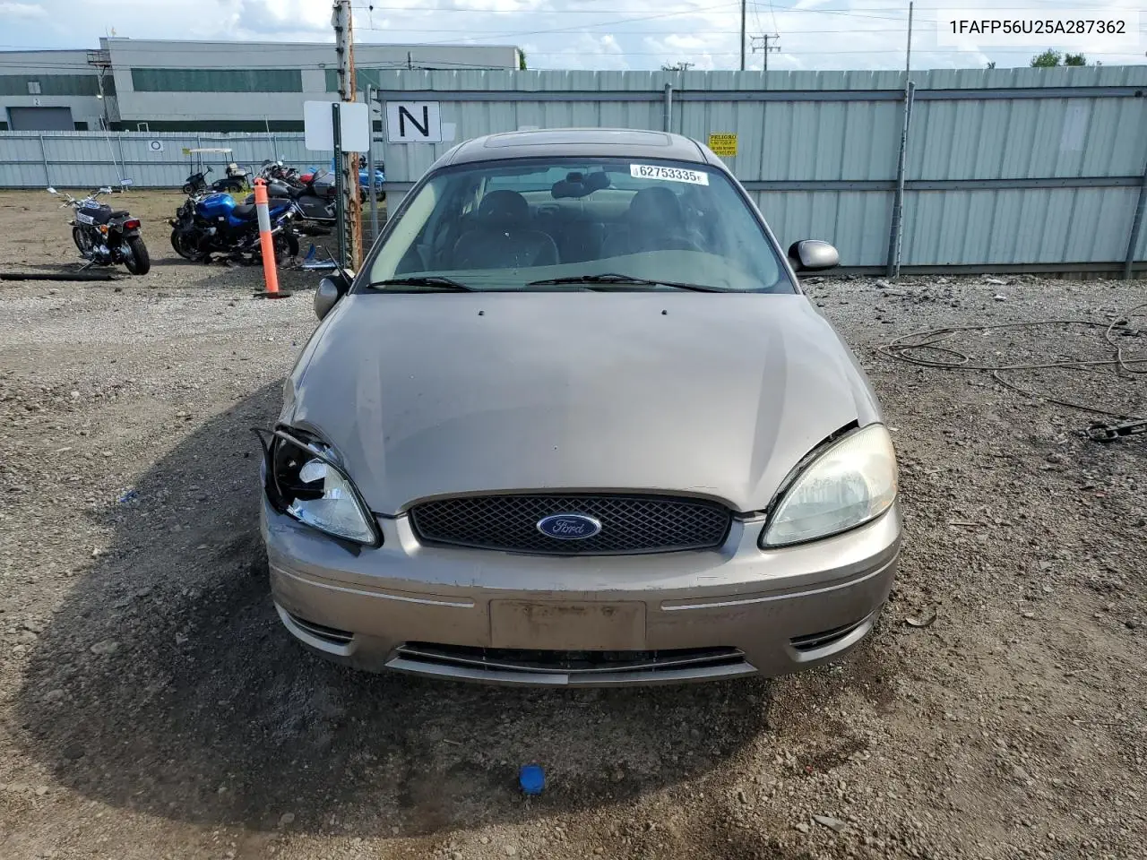 2005 Ford Taurus Sel VIN: 1FAFP56U25A287362 Lot: 62753335