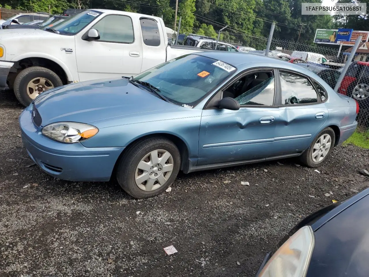 2005 Ford Taurus Se VIN: 1FAFP53U65A106851 Lot: 64367405