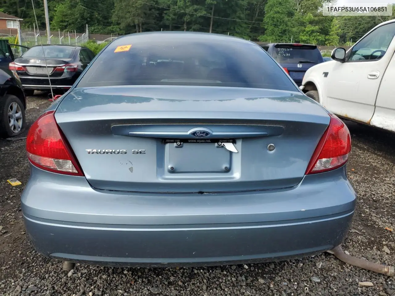 2005 Ford Taurus Se VIN: 1FAFP53U65A106851 Lot: 64367405