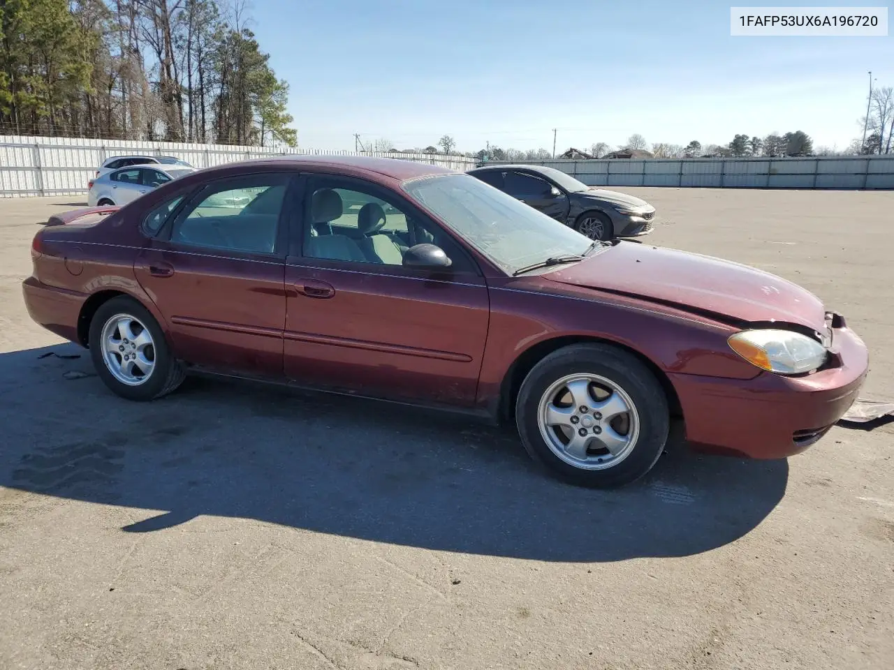 2006 Ford Taurus Se VIN: 1FAFP53UX6A196720 Lot: 46955445
