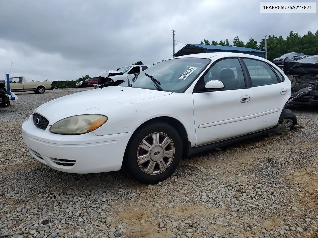 2006 Ford Taurus Sel VIN: 1FAFP56U76A227871 Lot: 56483515