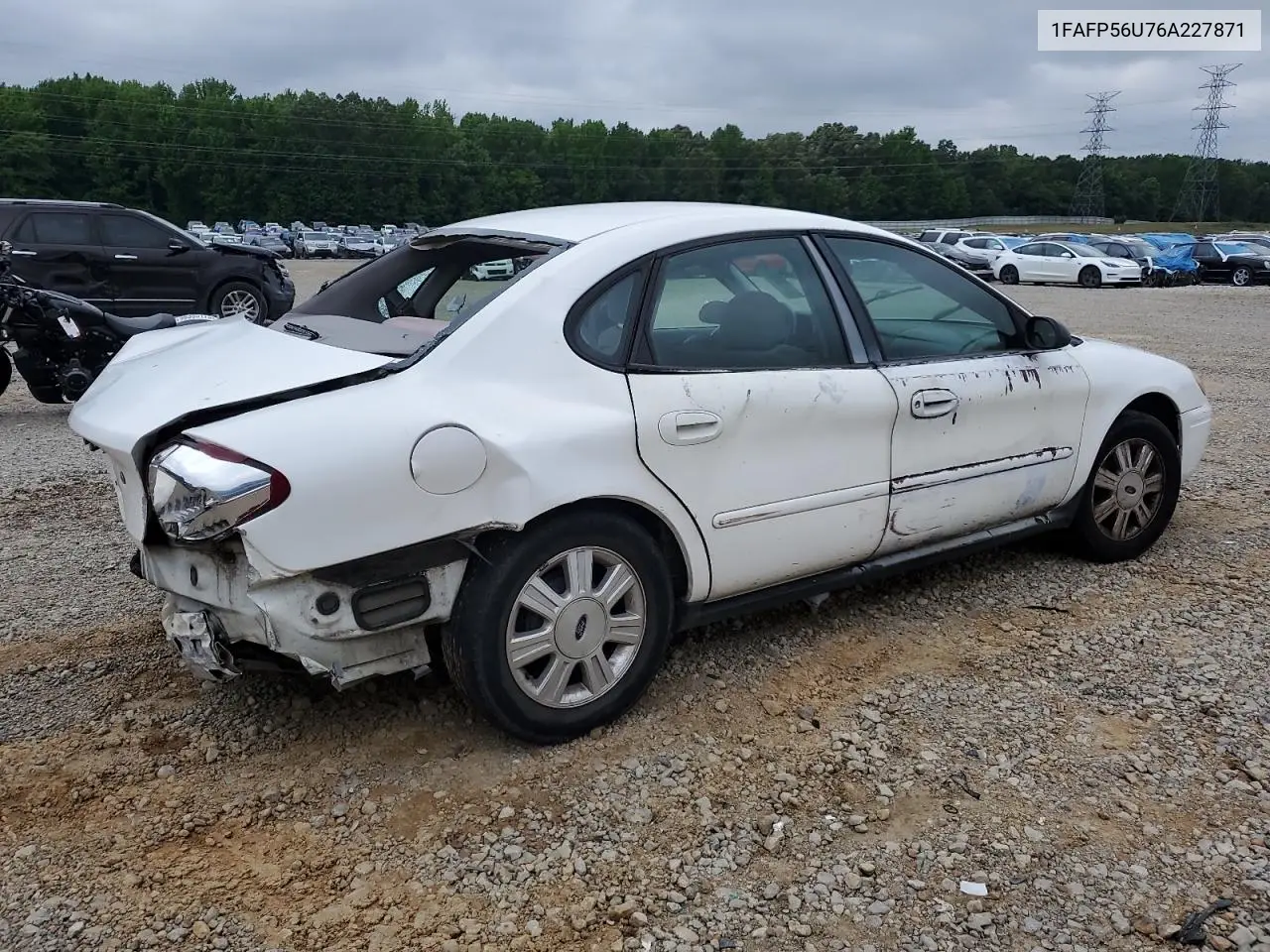 2006 Ford Taurus Sel VIN: 1FAFP56U76A227871 Lot: 56483515