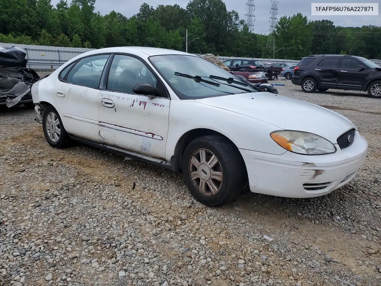 2006 Ford Taurus Sel VIN: 1FAFP56U76A227871 Lot: 56483515