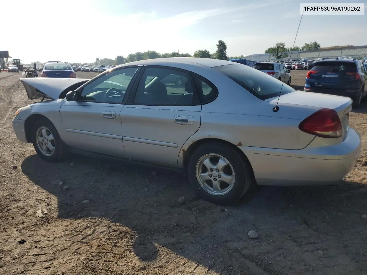 2006 Ford Taurus Se VIN: 1FAFP53U96A190262 Lot: 61898165