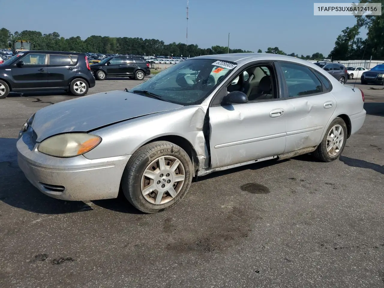 2006 Ford Taurus Se VIN: 1FAFP53UX6A124156 Lot: 62056905