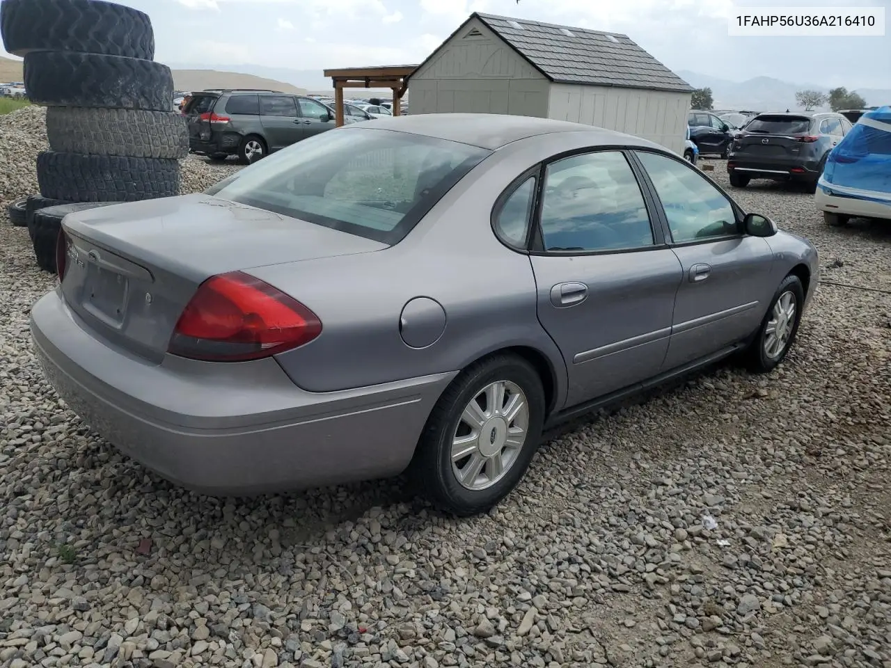 2006 Ford Taurus Sel VIN: 1FAHP56U36A216410 Lot: 62866485