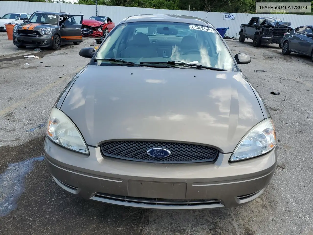 2006 Ford Taurus Sel VIN: 1FAFP56U46A173073 Lot: 64063105