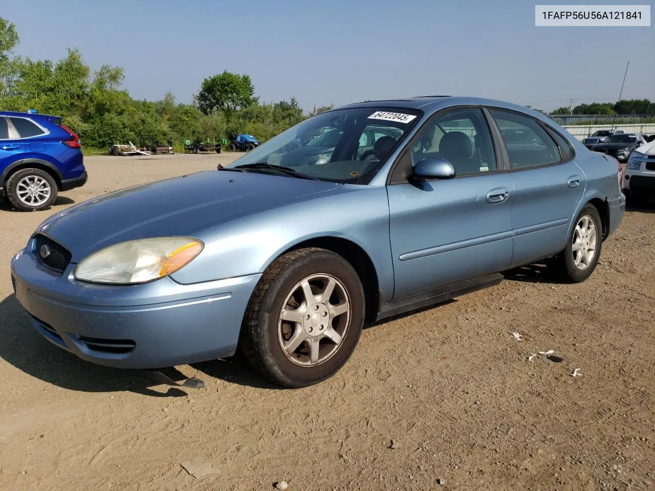 2006 Ford Taurus Sel VIN: 1FAFP56U56A121841 Lot: 64722045