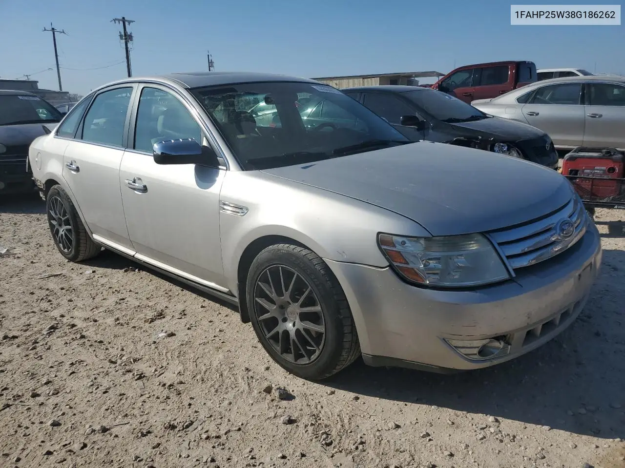 2008 Ford Taurus Limited VIN: 1FAHP25W38G186262 Lot: 44364075