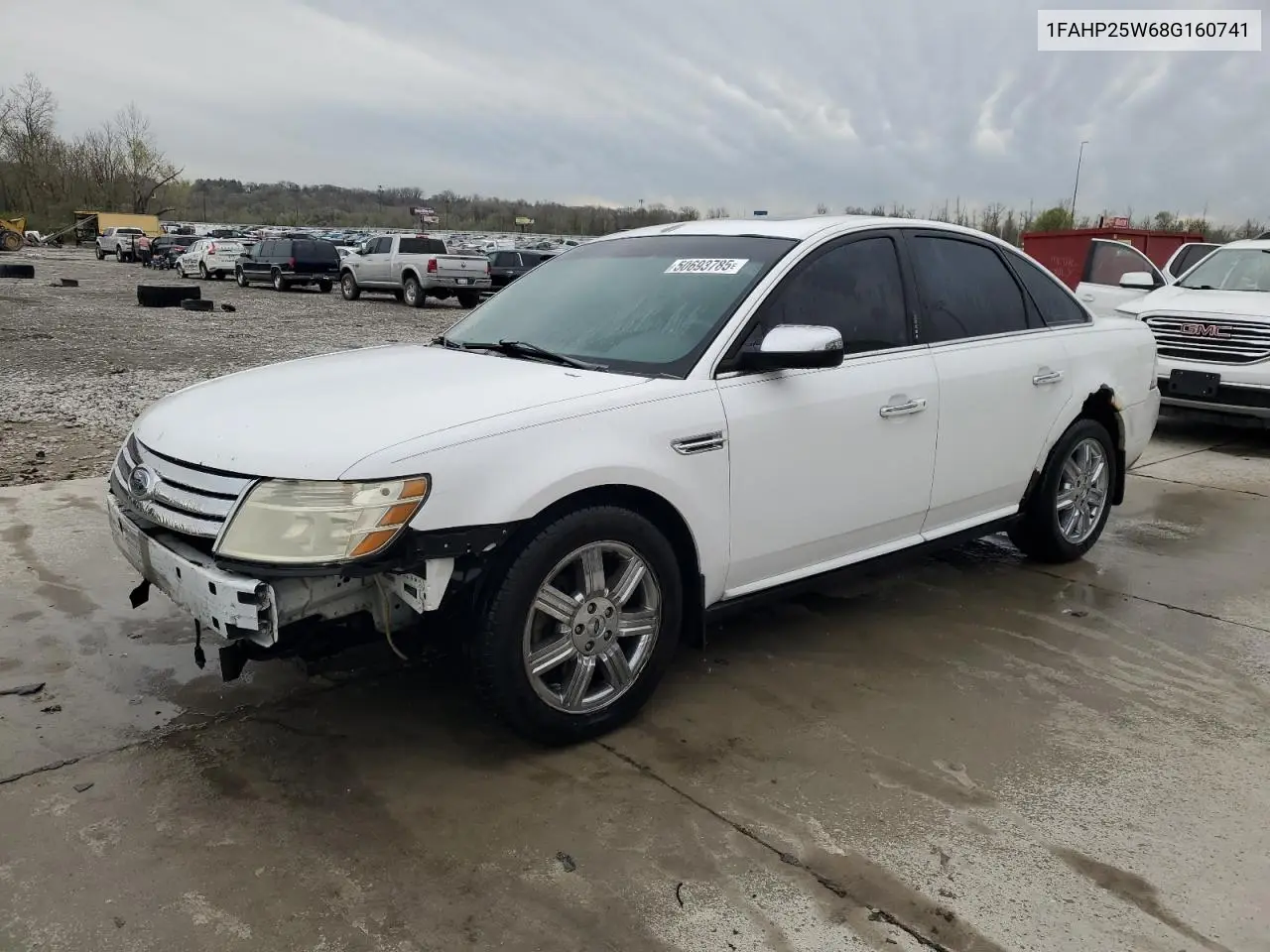 2008 Ford Taurus Limited VIN: 1FAHP25W68G160741 Lot: 50693785