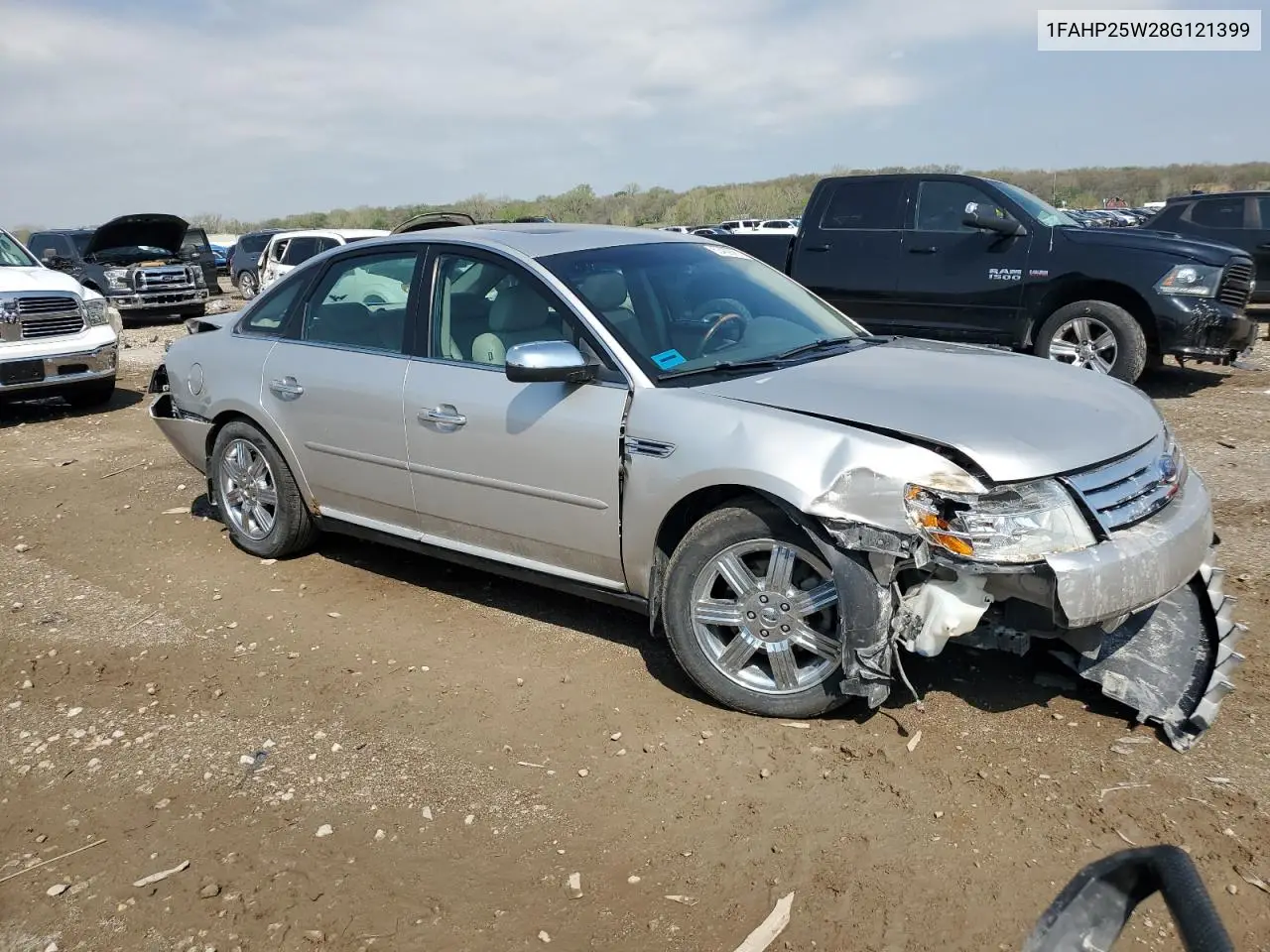 2008 Ford Taurus Limited VIN: 1FAHP25W28G121399 Lot: 53469565