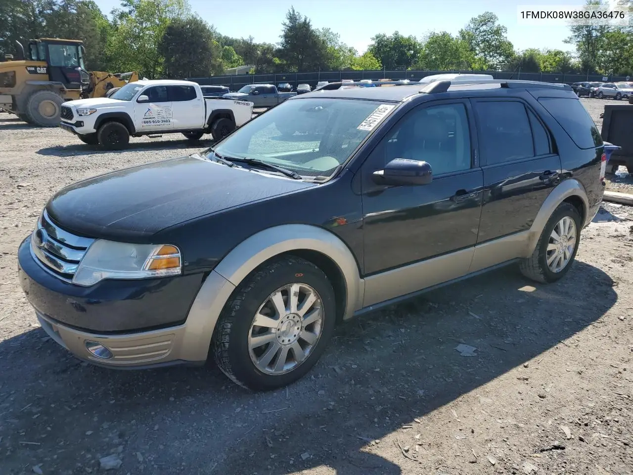 2008 Ford Taurus X Eddie Bauer VIN: 1FMDK08W38GA36476 Lot: 54577785
