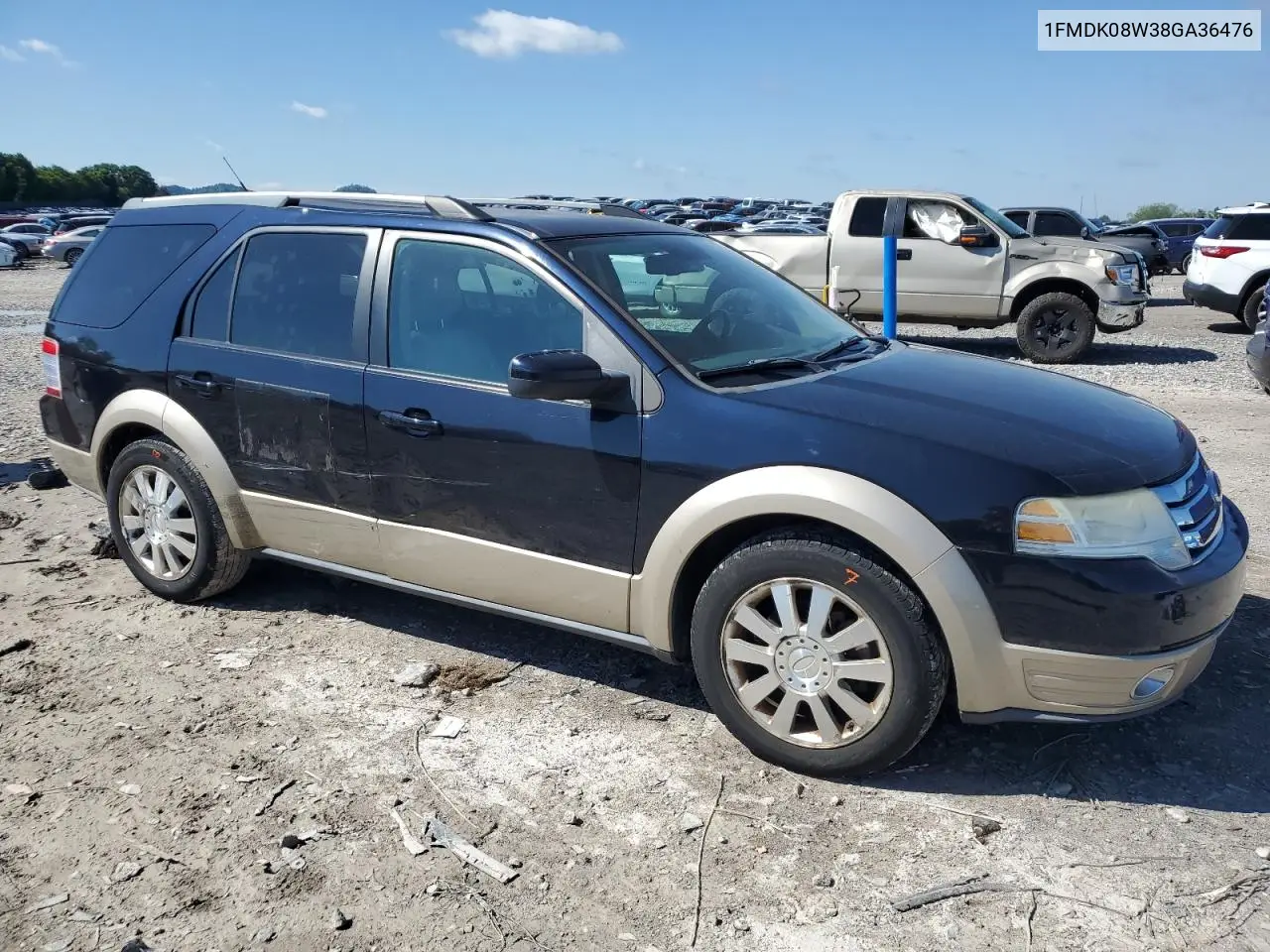 2008 Ford Taurus X Eddie Bauer VIN: 1FMDK08W38GA36476 Lot: 54577785