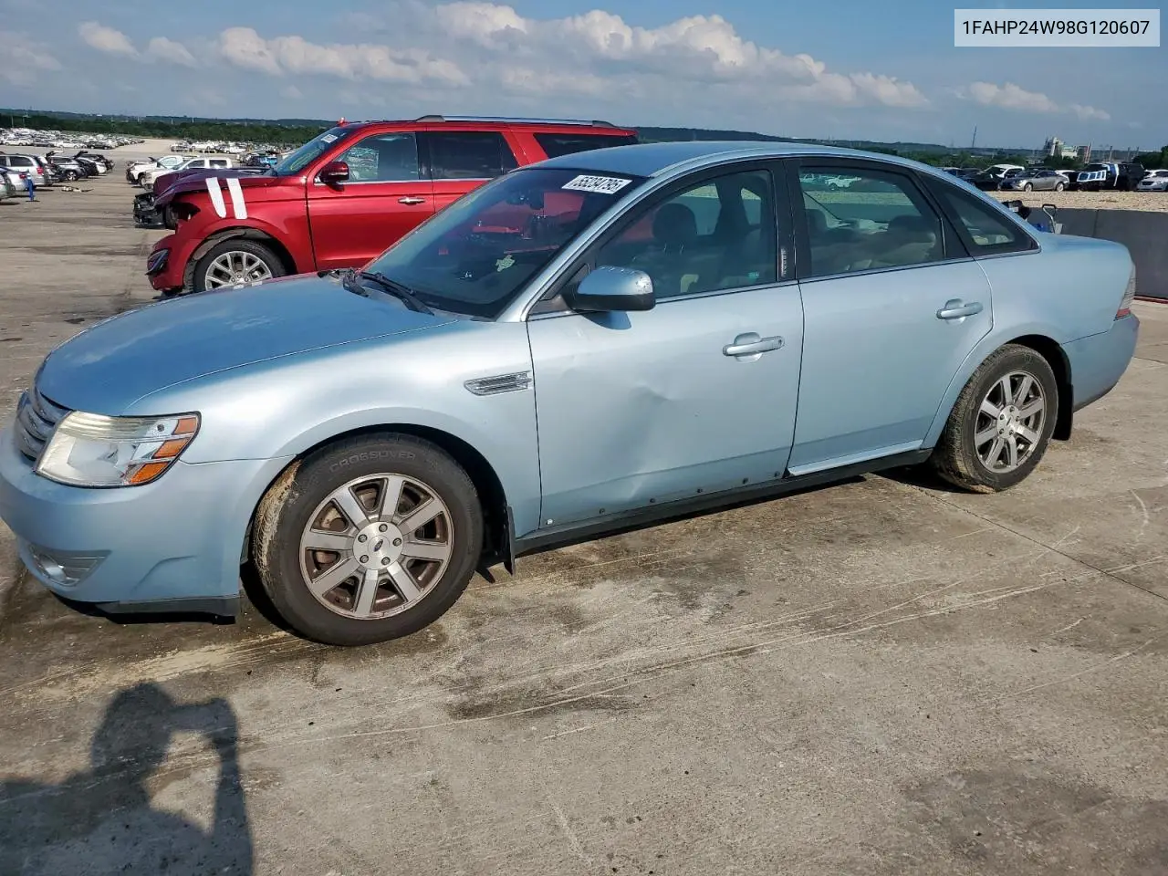 2008 Ford Taurus Sel VIN: 1FAHP24W98G120607 Lot: 55234795