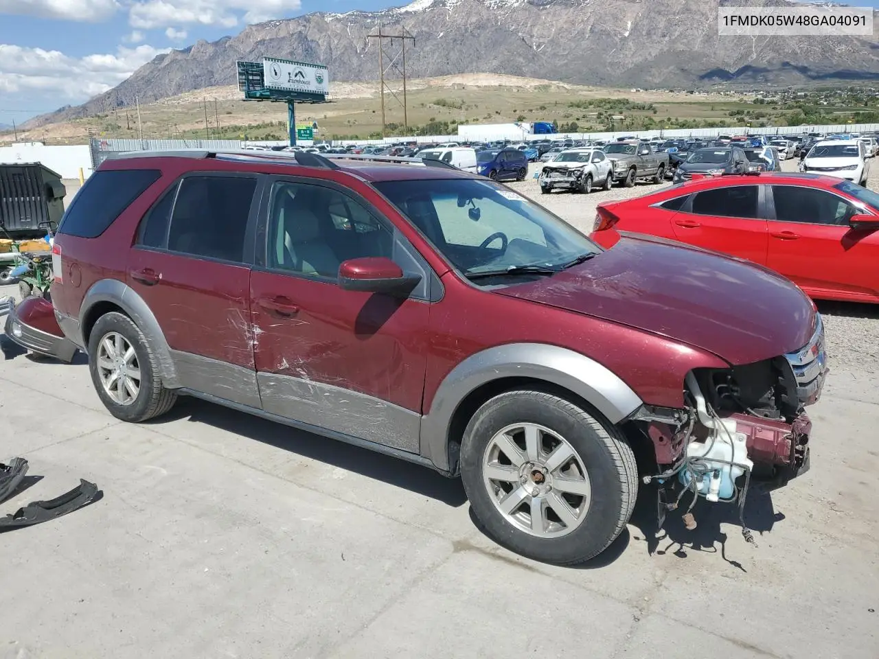 2008 Ford Taurus X Sel VIN: 1FMDK05W48GA04091 Lot: 55272345