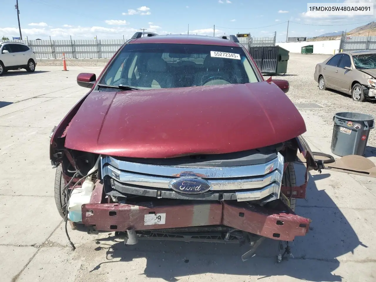 2008 Ford Taurus X Sel VIN: 1FMDK05W48GA04091 Lot: 55272345
