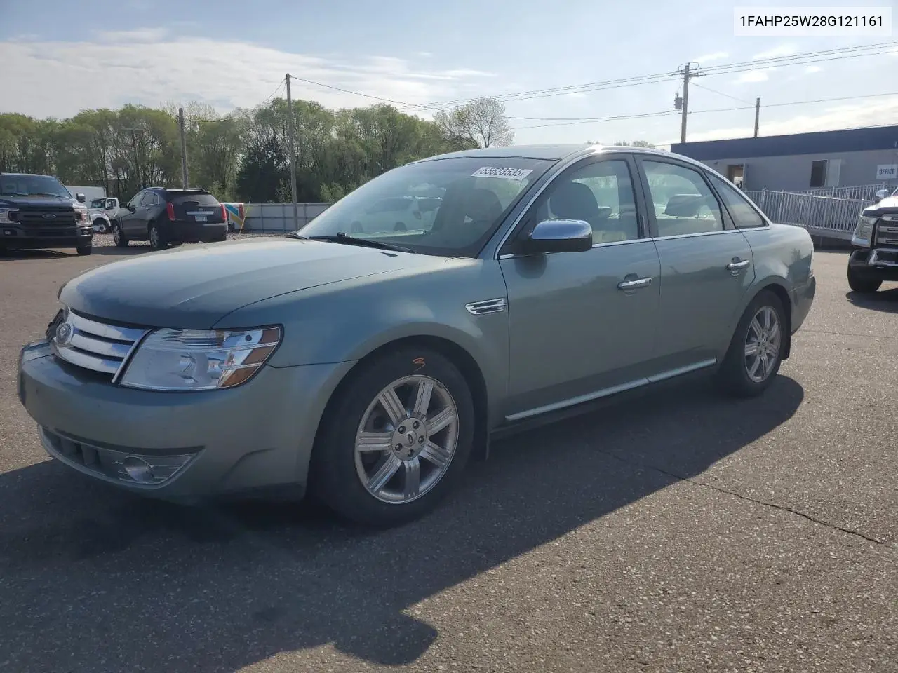 2008 Ford Taurus Limited VIN: 1FAHP25W28G121161 Lot: 55628535