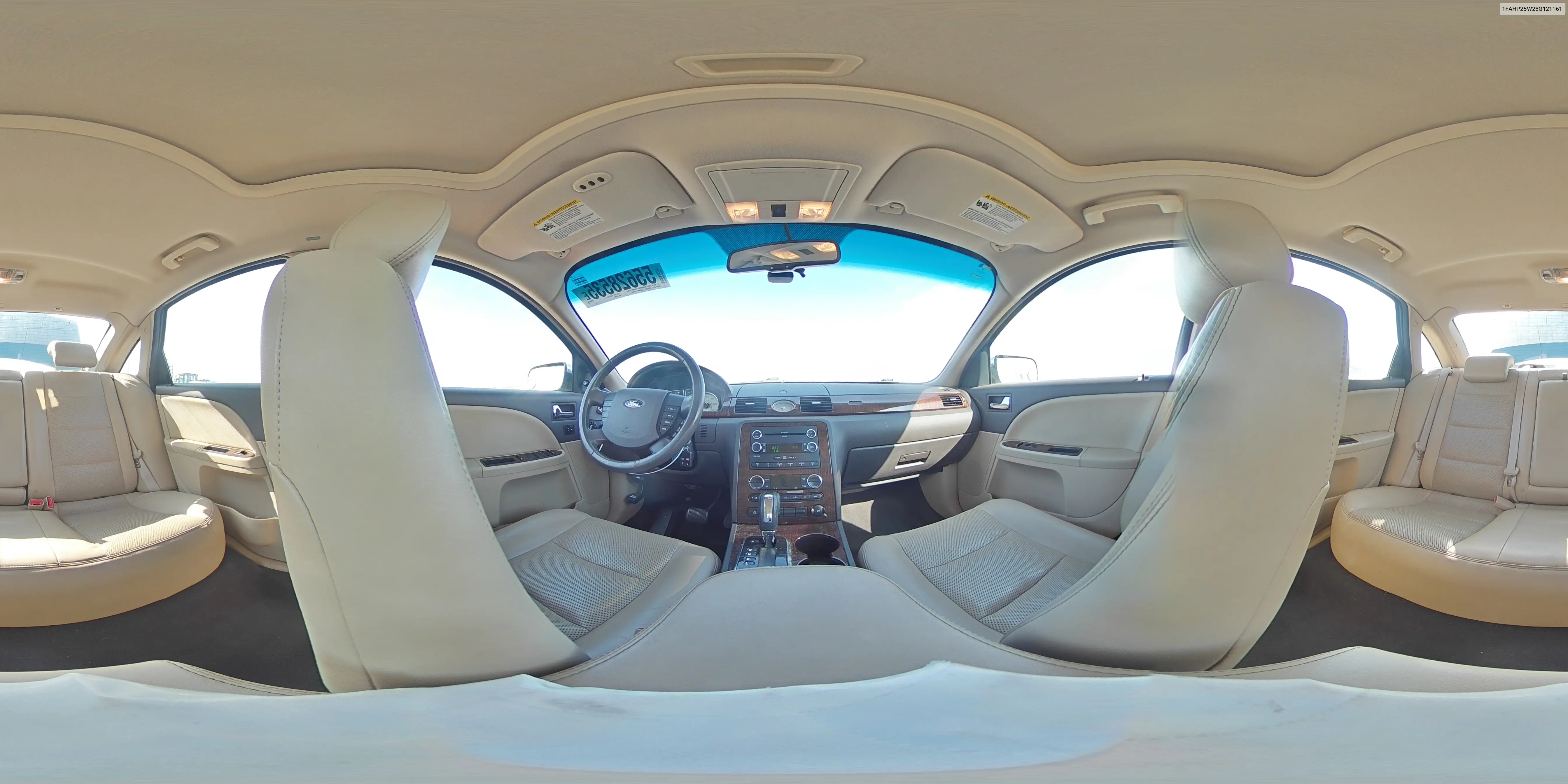 2008 Ford Taurus Limited VIN: 1FAHP25W28G121161 Lot: 55628535