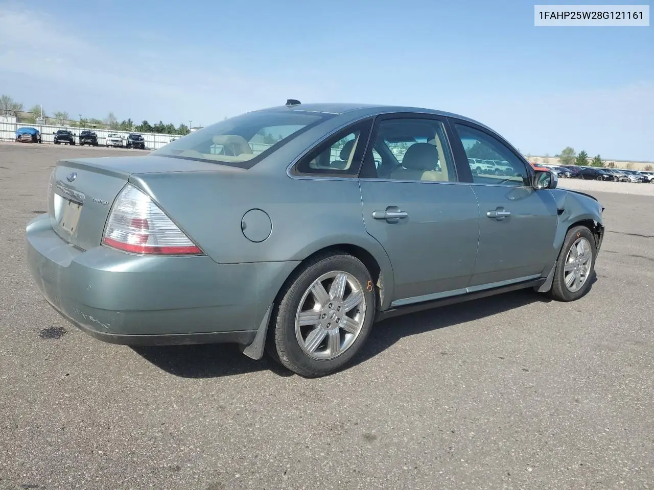 2008 Ford Taurus Limited VIN: 1FAHP25W28G121161 Lot: 55628535