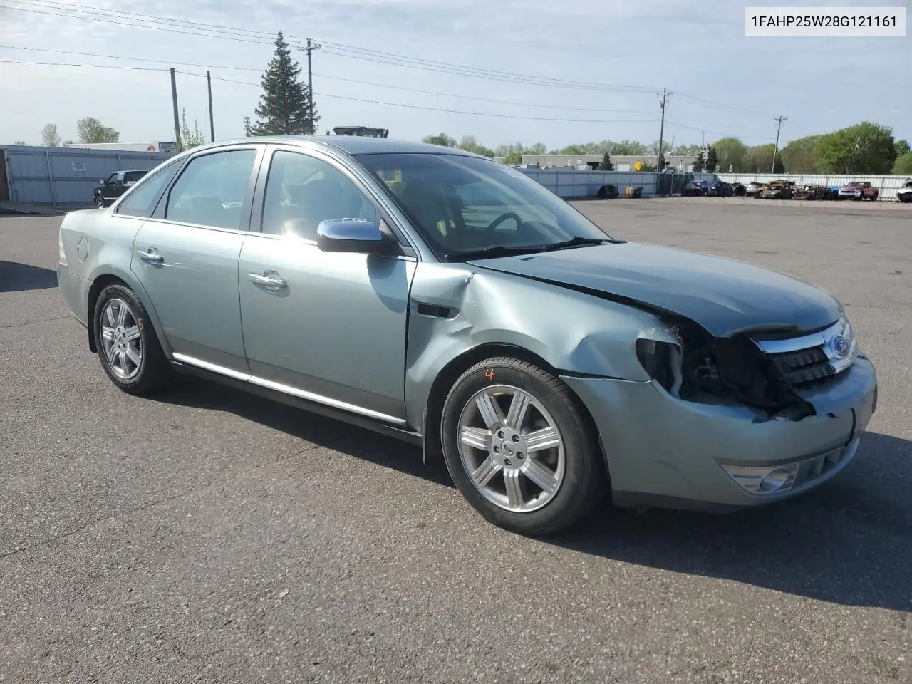 2008 Ford Taurus Limited VIN: 1FAHP25W28G121161 Lot: 55628535
