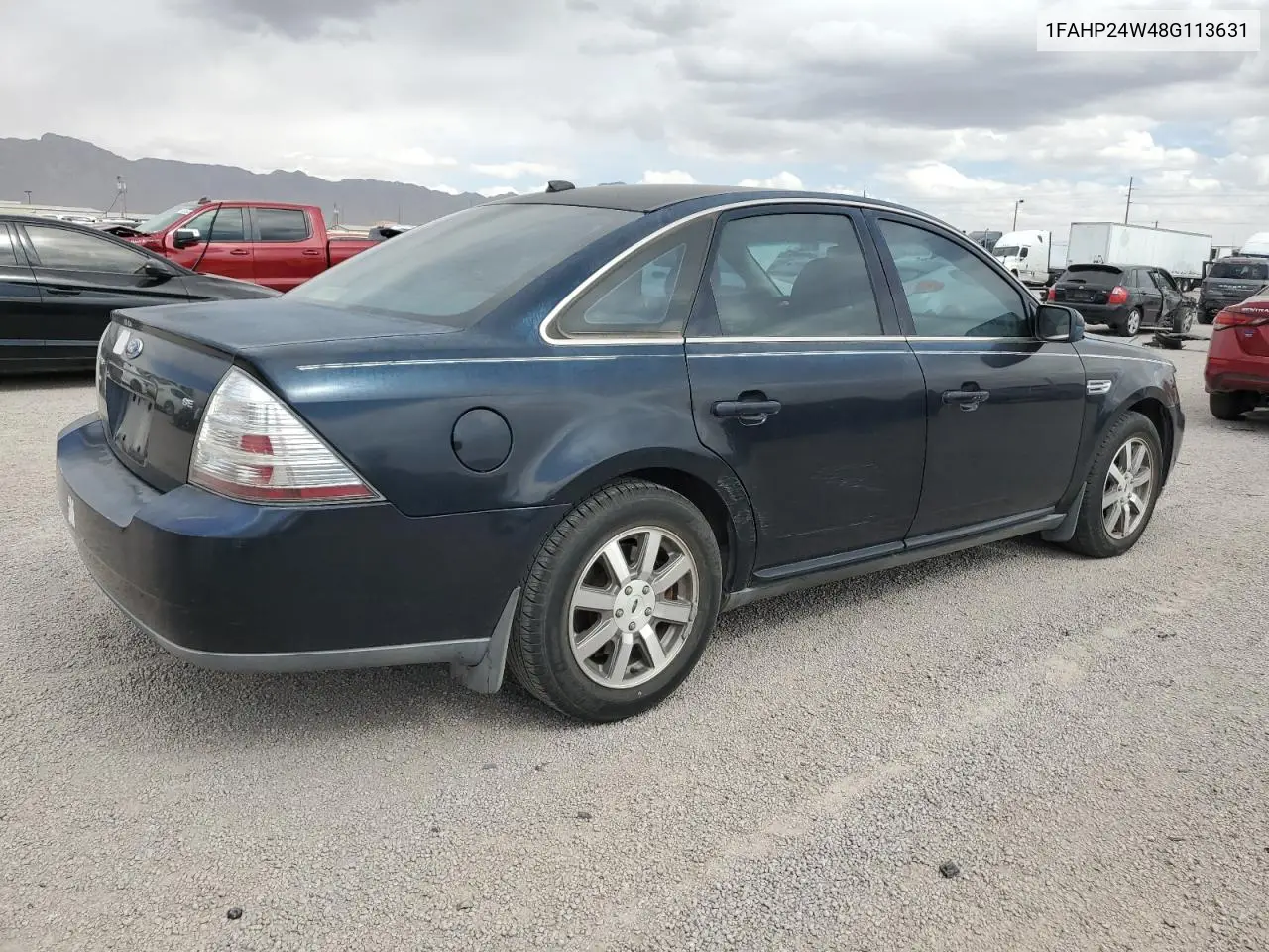 2008 Ford Taurus Sel VIN: 1FAHP24W48G113631 Lot: 55686695