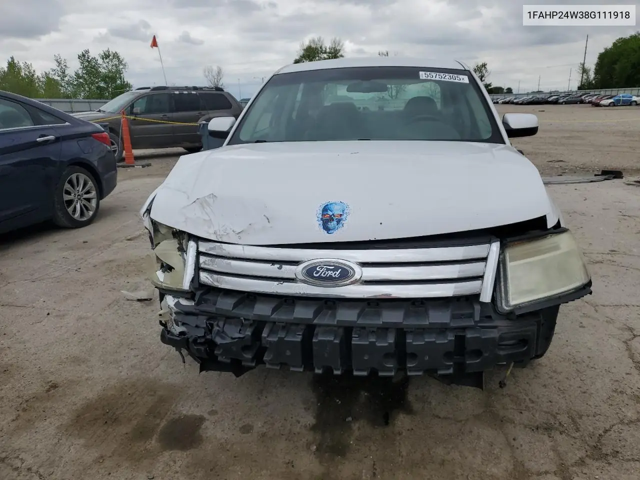 2008 Ford Taurus Sel VIN: 1FAHP24W38G111918 Lot: 55752305